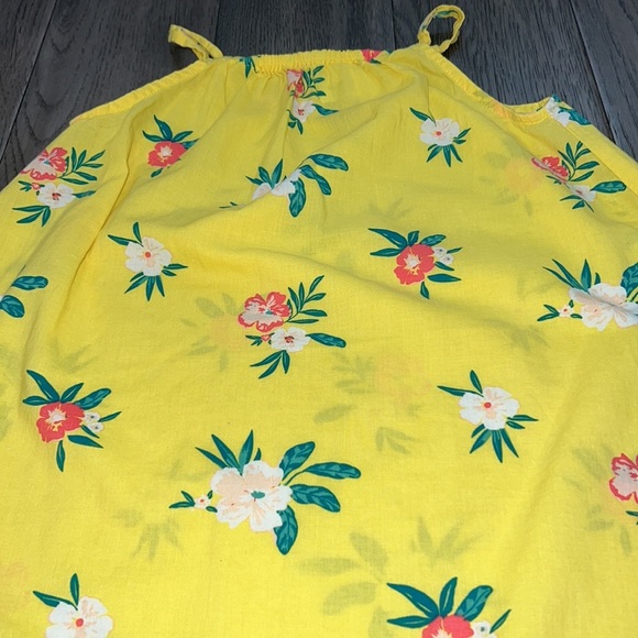 Old Navy toddler girls floral tropical like spaghetti strap dress - Picture 2 of 7